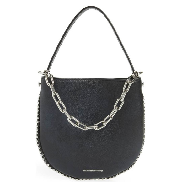 Alexander Wang Roxy Ballchain Mini Black Leather - Picture 2 of 8